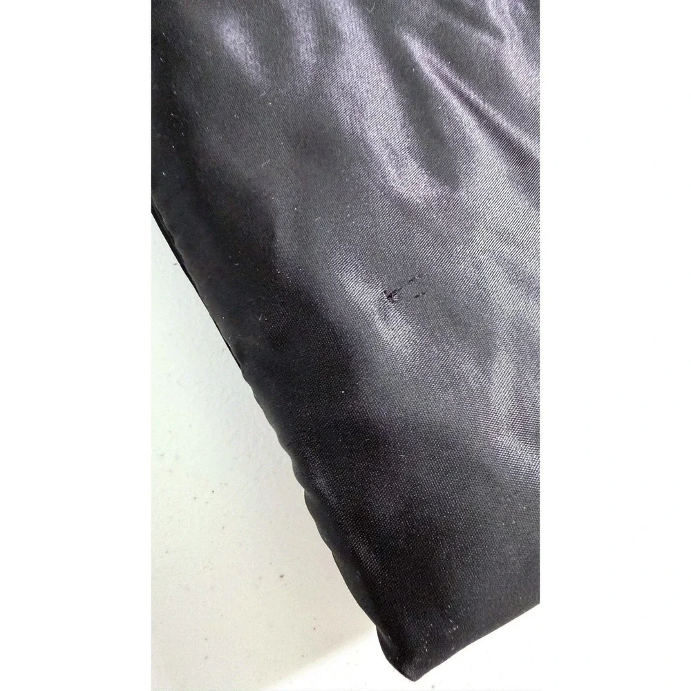 Donna Karan New York Black Satin Tri-Fold Hanging Jewelry Accessory Organizer